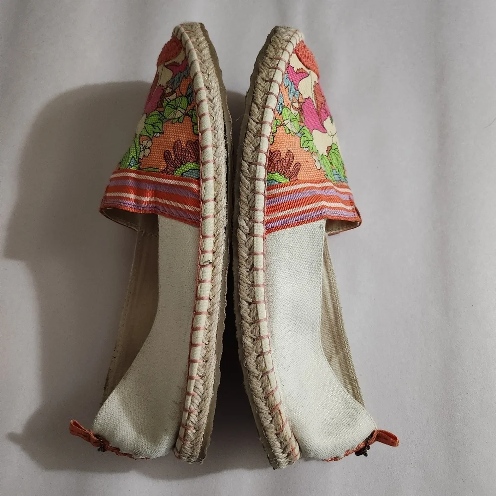 Sakroots Shoes Ella Color Block Espadrille Slip-On Flats